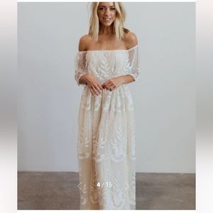 Baltic Born Leon Off Shoulder Maxi Dress, size L